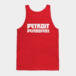 Detroit Destroyers - White Tank Top